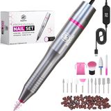 Beeperfect - Elektrische Nagelvijl - Manicure en Pedicure Set - 11 Bitjes en 60 Schuurrolletjes