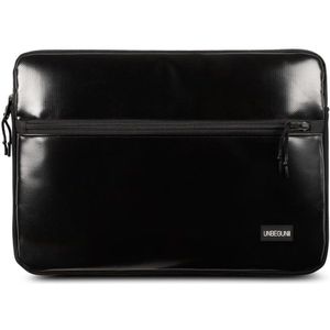 MacBook Pro 13 inch case met vak (van gerecycled materiaal) - Zwarte laptop sleeve/hoes voor de MacBook Pro 13 inch (2023/2024)