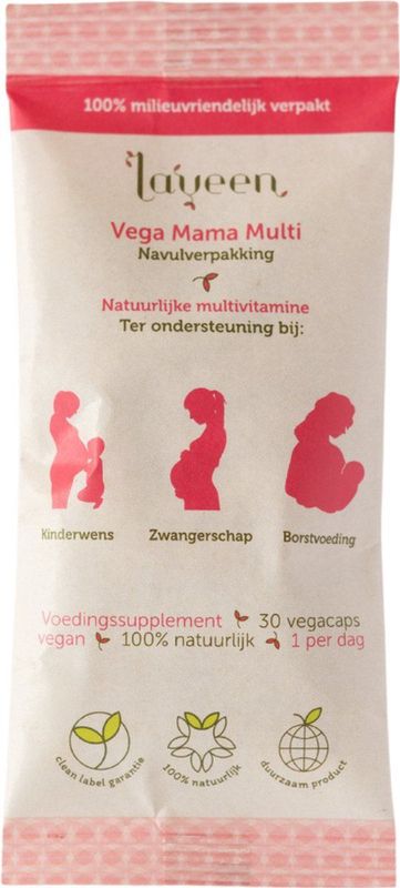 Vega Mama Multi - Navulverpakking/ Refill - Multivitamine met actieve foliumzuur