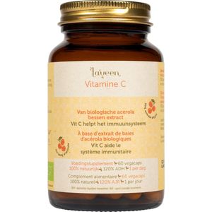 Laveen Vitamine C met BIO Acerola - 60 vcaps | vegan | 100% natuurlijk en bio gecertificeerd