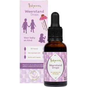 Weerstand Drops - voor babies en kinderen - met vitamine c, zink en echinacea - 100% natuurlijk en zonder toegevoegde suiker