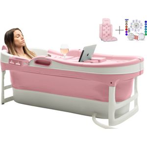 HelloBath Opvouwbaar Zitbad - Bath Bucket - 148cm - 220L - Extra lang - Incl. Badkussen & Opberghoes