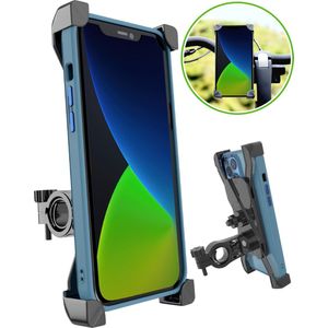 iSetchi Telefoonhouder voor Fiets , Motor & Scooter - Anti-Schok laag- Draaibaar & Verstelbaar - Universeel - GSM Mobiel Houder - Fietshouder