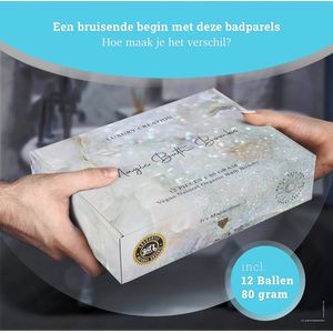 Magic Bath Bombs - Bruisballen voor Bad - 12 Ballen x 80 Gram - 100% Natuurlijke Badparels