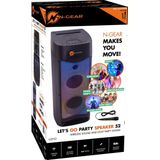 N-GEAR LGP 52 Draagbare Bluetooth Party Speaker - Karaoke Set - 1 Microfoon - Discoverlichting