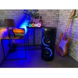 N-GEAR LGP 26R Draadloze Bluetooth Party Speaker - Karaoke Set - 1 Microfoon - Discoverlichting