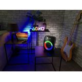 N-GEAR LGP 4 Studio Draadloze Bluetooth Party Speaker - Karaoke Set - 1 Microfoon - Discoverlichting