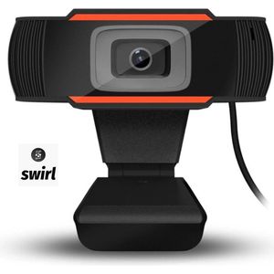 Swirl Webcam Full HD - 1080p Full HD - Met microfoon, USB-verbinding en cameracover - Voor Mac en Windows