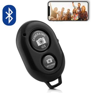 MOJOGEAR Bluetooth remote shutter - Afstandsbediening voor smartphone camera — Compatibel met Android / iOS / Windows Phone – Zwart