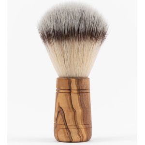 Olijfhouten Scheerkwast Handgemaakt - Scheerborstel - Volle Schuim - 100% Vegan - Mannen en Vrouwen - Heren
