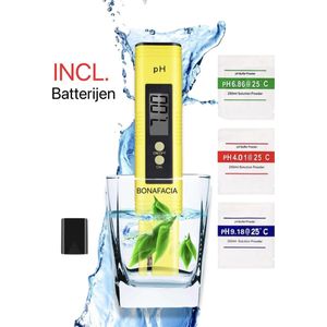 pH-meter met automatische kalibratie - PH meter zwembad - Zuurtegraad meten - PH waarde meten - pH indicator - Inclusief opbergbox - Inclusief batterijen