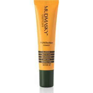 POREfection® Mattifying Face Primer by MUDMASKY® - Gladmakend - Voedend + Matterende Primer - Voorkomt glans & matteert de huid - Poriën zijn minder zichtbaar - Pore Minimizing Primer Make-Up - Langhoudende make-up