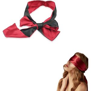 URlife® Blinddoek Kleur Bordeaux Rood/Zwart- BDSM en SM- Erotiek- Seks Toys- Mannen en Vrouwen- Seksspeeltjes voor koppels- Discreet verpakt