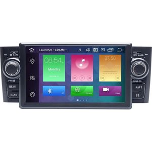 Fiat Grande Punto Linea met ingebwoude CarPlay 2007-2012 Android 10 navigatie en multimediasysteem bluetooth usb wifi