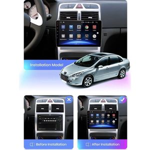 Peugeot 307 2002-2013 Android 10 navigatie en multimediasysteem usb bluetooth wifi