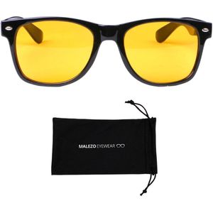 Geel getinte bril - voor autorijden, computeren, gamen - Nachtbril - Computerbril - Autobril - Night Vision - Mistbril - Avondbril