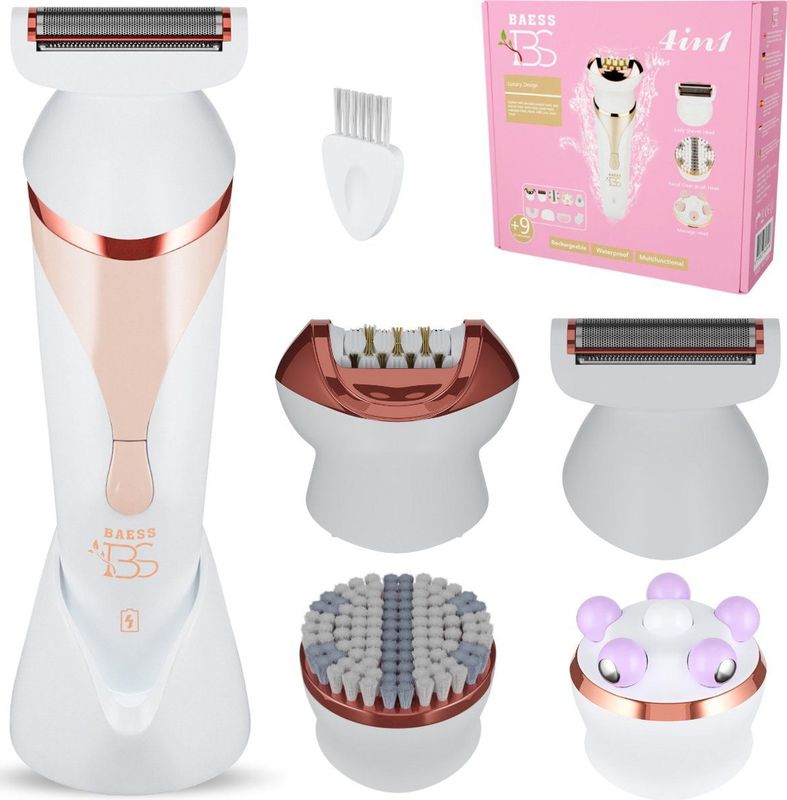BAESS 4-in-1 Ladyshave - Elektrisch Scheerapparaat - Waterdicht - Voor Vrouwen
