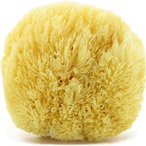 tom&pat Natuurspons Grass, extreem zachte bad spons uit de Middellandse Zee, DERMATEST: ZEER GOED, voor extra schuim, natuurlijke douche spons in premium kwaliteit, Zero Waste (15-16 cm)