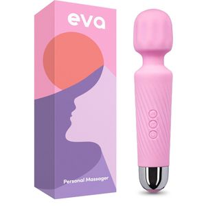 Eva® Personal Massager - Magic Wand - Vibrator voor Vrouwen - Clitoris Stimulator - Sex Toys voor Vrouwen en Koppels - Seksspeeltjes - Blossom Pink