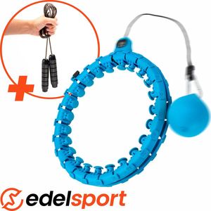 EdelSport - Hoelahoep - Fitness Hoelahoep - Hula Hoop - Hoelahoep met gewicht - Massage - hoepel met gewicht