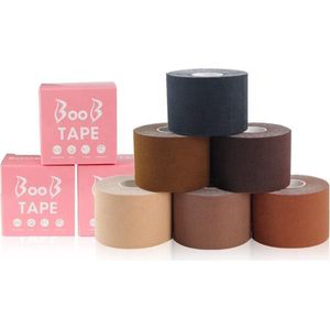 Zwarte Fashion Boob Tape - 5 meter - BH accessoire - borsten tape - body tape - borst lift - tepel cover -
