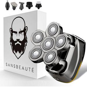 Sansbeauté - SkullSharp V2 - Ontharingsapparaat - Zilver - Draadloos
