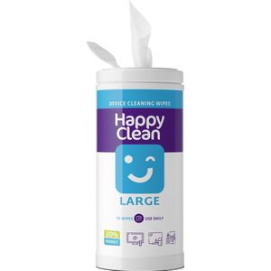 Happy Clean Reinigingsdoekjes - 70 Stuks - Voor TV Scherm, Beeldscherm en Whiteboard en Grote Devices