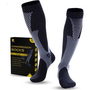 KANGKA - Compressiekousen - 20-30 mmHg - Sportsokken - Hardloopsokken