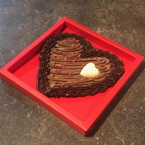 Liebechoc Ambachtelijke Romige Chocolade Hart - Valentijn - 200 gram