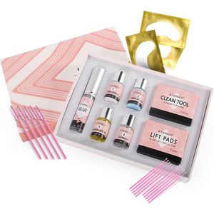 Wimperlifting Set - Lash Lift Kit met Sterke Lijm - Wimperserums met Wenkbrauw Gel - Lash Lift Set - Wimperkruller