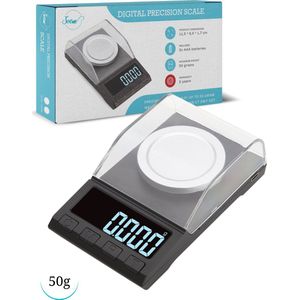 SOEM® Digitale Precisie Weegschaal 0 001 gram tot 50 gram Tarra functie - Pocket scale - Juweliersweegschaal
