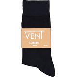 VENT - Herensokken - Navy Blauw - Katoen - 2-pack