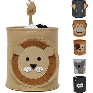 Speelgoedmand Kinderen – Opbergmand Kinderkamer – Wasmand Kinderkamer – Speelgoed Kist - Leeuw