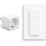 Philips Hue Voordeelbundel met 1 Hue Slimme Stekker voor Nederland en EU (Type F) en 1 Hue Dimmer Switch - Hue Accessoires