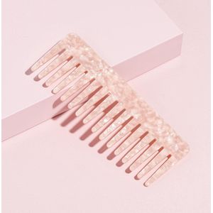 Joya Beauty® Haarkam met brede tanden | Kam | Haarkam Bruid | Wide Tooth Hair Comb | Kleur: Roze