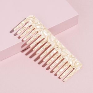 Joya Beauty® Haarkam met brede tanden | Kam | Haarkam Bruid | Wide Tooth Hair Comb | Kleur: Wit