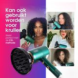 RAVEG® 5 in een Föhn met Diffuser – Haardroger - Krullen – Ionisch - Krullen Föhn – 2000W - Groen