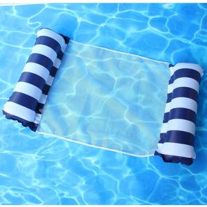 Luxe Waterhangmat - Hangmat - Luchtbed - Luchtmatras Zwembad - Waterspeelgoed – Zwembad Speelgoed – Drijfstoel – Blauw