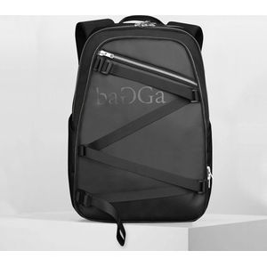 VRi Bagga rugzak - Laptoptas met speciaal verstevigd laptopvak - Laptop Backpack zwart voor heren en dames