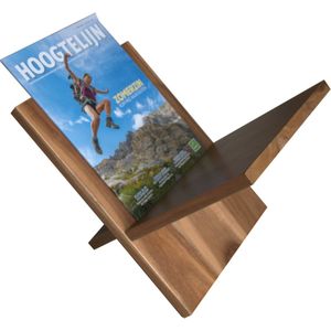 Tijdschriftenhouder Hout - NZRD35® - Lectuurbak Modern - Krantenbak - Magazinehouder - Bruin - Acaciahout - Slider