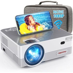 UpLiving - LCD Mini Beamer - Draagbare Pocket Beamer - Native Full HD - 10.000:1 Contrastratio - 8.000 Lumen