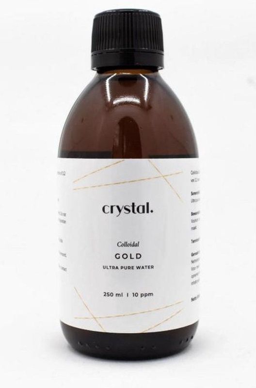 Crystal Colloïdaal Goud - 10 PPM Oplossing - Zuiver Water