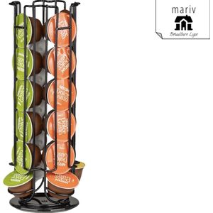 Dolce Gusto Capsulehouders - + Gatis e-Book - Dolce Gusto Cuphouder - Koffiecups Houder - Dolce Gusto - Dolce Gusto Capsules - Capsulehouder Dolce Gusto - Draaibaar - Koffie - Zwart - 24 Capsules