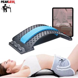 Peakless® Verstelbare Backstretcher met Gratis E-Book - Rugklachten & Rugpijn - Massage Apparaat - Houding en Postuur Corrector - Rugstretcher
