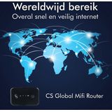 CS Global Mifi Router - 4G Router - 15 Apparaten - 9.5x6.5x1.5 CM