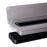 Homebox - Isolerende Brievenbus - Tochtvrij - Lichtgrijs - Aluminium Zwart - RVS-look