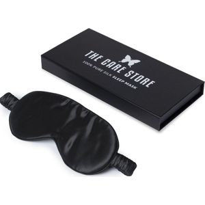 The Care Store Premium Zijden Slaapmasker – 22 Momme – Volledig Verduisterend – Voor Vrouwen en Mannen – Zwart
