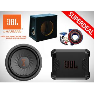 800W JBL Subwoofer + 10L Kist + JBL Versterker + Kabelset