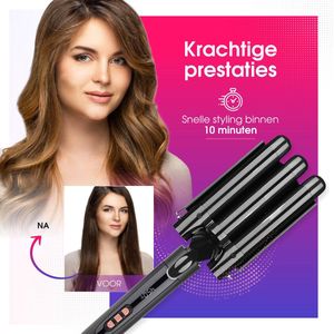Curling Iron - Keramisch - Meerdere Kleuren - 9 tot 32mm Opzetstukken
