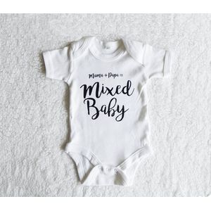 Baby rompertje met tekst | Mixed Baby | Cadeau | Multicultureel | Grappig | 0-6 mnd